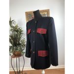 Harve Bernard Women Military Style Jacket Size8 Lined 100% Wool Clueless Preppy Size 8 Photo 2