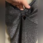 Betsey Johnson  Swimsuit Size XL One Piece Black Glitter Sparkle Center Knot New Photo 2