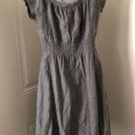 Mossimo Supply Co 2000s y2k Geey Mossimo babydoll office core corporate modest schoolgirl mini dress with short puff sleeves and elastic shirred waist Photo 1