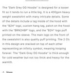 BRN2HOOP Dark Grey OG Hoodie large Gray Photo 6