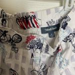 Modcloth  Daytrip Darling Circle Skirt Paris Dog Umbrella City Size Large Photo 3