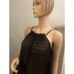 BCBG MAXAZRIA Black/Nude‎ Illusion LACE Halter DRESS XS Photo 8