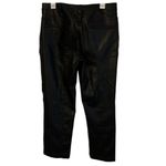 Free People Black Vegan Faux Leather Womens Skinny Jeans Size 10 Photo 1