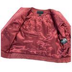 Bernardo Women's Red Suede Genuine Leather Jacket SZ-PM Photo 5