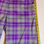 Nike  Golf Women’s 10 Purple Plaid Dri-Fit Bermuda Shorts Stretch Photo 5