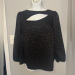 Lane Bryant Classic Long-Sleeve Cut-Out Crew-Neck Blouse Photo 1