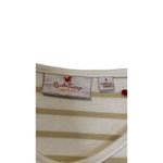 Quacker Factory Women's Top Vintage Pink Sequin Flamingos 3/4 Length Beige Small Photo 4