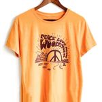Woodstock ‘Peace, Love, and Music’ Tee Gold Size L Photo 0