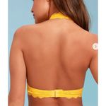 Free People Galloon Halter Yellow Lace Bralette Size Medium Photo 1