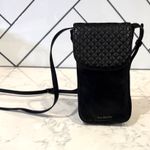 Vera Bradley  Crossbody Cellphone Leather Gallatin Carson Carryall Black RFID Photo 2