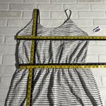 Old Navy Maxi Dress Large Black White Pinstripe Resort Beach Cotton Summer L New Photo 1