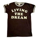 Disney JUNK FOOD x Mickey Mouse Living The Dream Ringer T-shirt, Size Small Photo 1