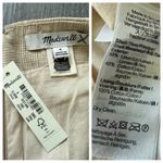 Madewell  Oatmeal Plaid Mini Skirt NEW 6 Lined With Pockets Photo 11