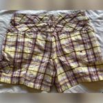 The North Face Board Shorts Plaid Purple Yellow White Womens 0 Nylon Photo 4