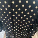 Banana Republic 3/$20  Black and Gold Chiffon A-line Dress Photo 3