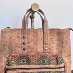 Moda Server Pro Top Handle Backpack Bag Evil Eye Ojo Made In Portugal Travel Tan Photo 2