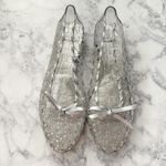 Stuart Weitzman Jellystone Clear Jelly Rhinestone Ballet Flats Silver Photo 12