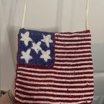 Vintage Unbranded Beaded American Flag All Photo 4