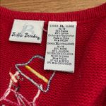 Bobbi Brooks Red Christmas Snowman Holiday Vest XL Photo 2