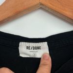 RE/DONE  Women's Black Basic‎ Long Sleeve Crewneck Thong Bodysuit 125$ Size Small Photo 4