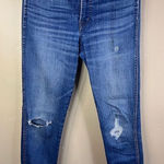Madewell  Women's 9" High-Rise Skinny‎ Jeans Size 27 Blue Distressed Streetwear Photo 0