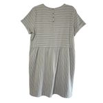 Loft  Greige & White Micro Aztec Print Casual Mini Dress Boho Chic, Large Photo 3