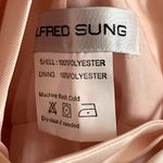 Alfred Sung NWT  Lace-Up Back Satin Bridesmaid Gown in Blush Pink D763 Photo 5