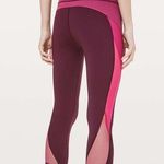 Lululemon NWOT Colour Me Ombre Crop *21"Dark Adobe / Blush Berry / Violet Red Photo 0