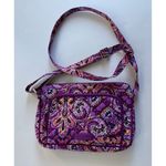 Vera Bradley Dream Tapestry Bag Crossbody Hipster Purple Zip Adjustable Strap Photo 0