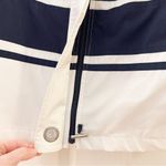 Mackintosh New England Poplin Nautical Rain Jacket Blue White Striped Medium Photo 4