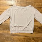 Juicy Couture  white velour/terry cloth pullover large Photo 2