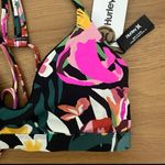 Hurley  Floral Pop Tropical Novelty Print Swim Bikini Top with Added Support NWT Photo 5