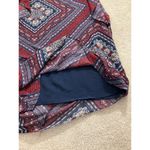 BCBGeneration Womens Size Small Printed Cold Shoulder Layered Dress Red #2 Photo 8