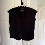 FIGS  Rafaela Oversized Scrub Top Black short sleeve v neck Photo 2