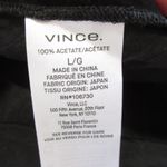 Vince NWT Satin Slip Midi in Black Pull-on A-line Skirt L $295 Photo 3