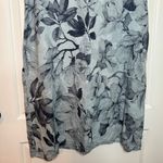 lungo l'arno  Made in Italy Linen Floral Dress Size 1X Blue Sleeveless Summer Photo 5