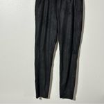 Free People  Womens Faux Suede Leather Leggings Black Size Small Photo 2