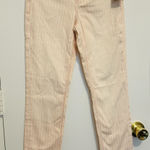 Guess 1981 Striped Skinny Jeans American Star Pink/White Size 26 Photo 0