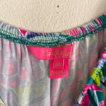 Lilly Pulitzer  Pink and Blue off shoulder Patterned skort romper size XS Photo 2