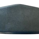 Vintage 90 Purse Green Mountain Black Textured Leather Structured Bag USA Clutch Photo 0