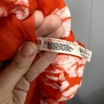 Anthropologie NEW By Red Floral Tiered Gauze Bubble-Hem Relaxed Mini Dress S Photo 3