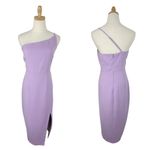Lovers + Friends Lazo One Shoulder Midi Dress with Slit Lilac Purple Sz M Photo 5