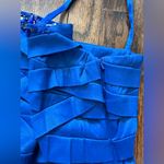 KM Collections by Milla Bell Cocktail Dress 12 Blue Photo 6