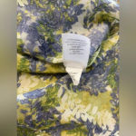 J. JILL Floral Print Cotton and Silk‎ Blouse Size Small Petite Green/Blue Blue Photo 6