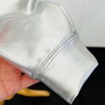 Forever 21 Silver Metallic Cropped Pullover Hoodie Photo 5