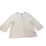 Willow Bay Button Front Cardigan Women's XL Cream Cotton Blend 3/4 Sleeve Photo 1