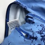 Womens Bikini Top Keyhole V Neck Tie Dye Removable Cups Blue M Size M Photo 3