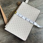 Michael Kors Mini Belt Bag Wristlet Purse Medium Cream Grey Tan Vegan Leather Photo 6