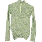 Athleta Sportswear Woman’s Yellow and Grey Long Sleeve Quarter Zip Size Small Photo 0