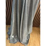 Silver ball gown silver sparkly long with cut out size 4 prom or fancy dinner Gray Photo 5